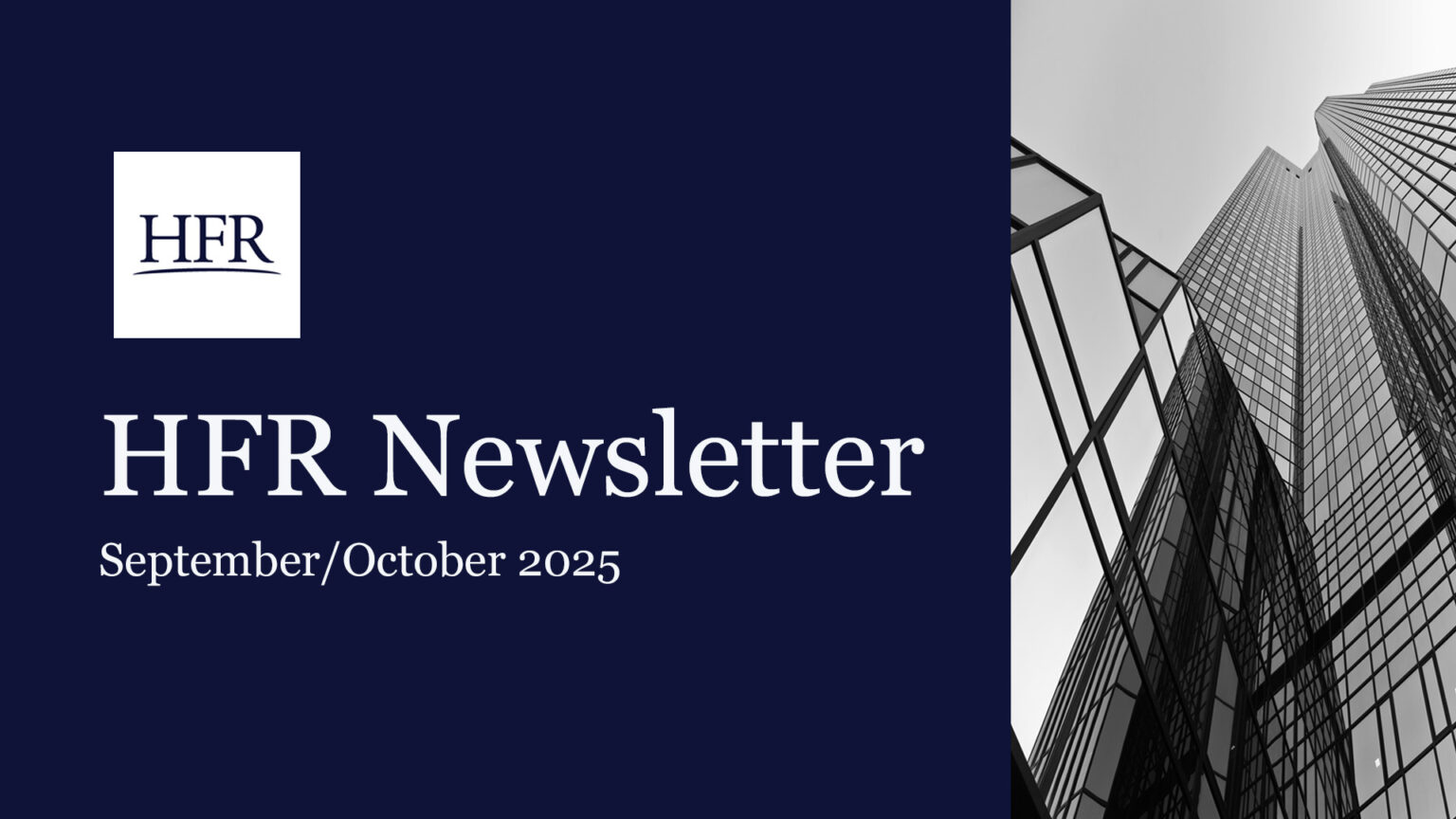 HFR Newsletter - September/October 2025 | HFR